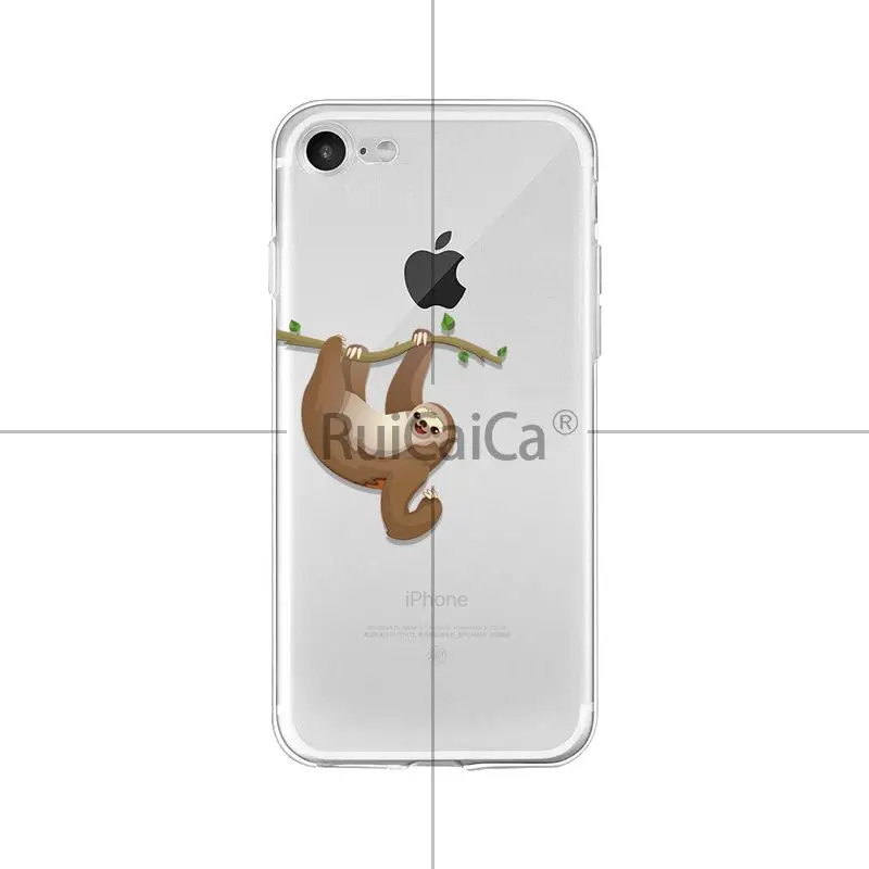Ruicaica Ленивец милые животные роскошный уникальный дизайн чехол для телефона для Apple iPhone 8 7 6 6S Plus X XS MAX 5 5S SE XR Чехол для мобильного телефона - Цвет: A12