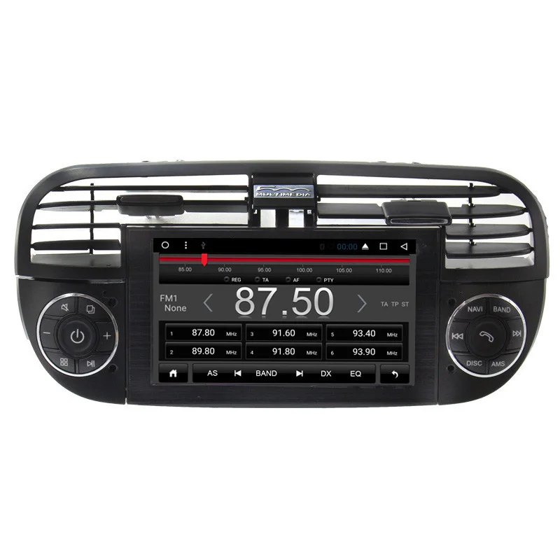 OZGQ автомобильный dvd плеер Android 6 0 для Fiat 500 2007 2014 HD экран Авто GPS навигация Bluetooth