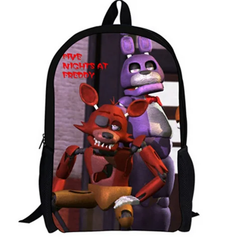 

16 Inch Anime Five Nights At Freddys Kids Backpacks For Teenagers Boys Girls School Bags Children Backpacks Mochila Gift