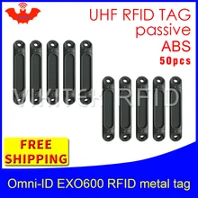 UHF RFID Анти-металлическая метка omni-ID EXO 600 915 м 868 м Impinj Monza4QT 50 шт. прочные ABS смарт-карты пассивные RFID метки