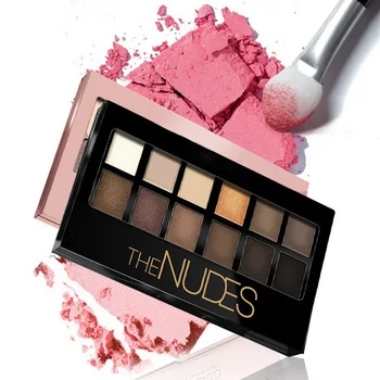 

Hot Brand Makeup Eye Glitter Matte Eye Shadow Maquillaje sombra de sobrancelha 12Color Pigment Nude Eyeshadow Sets