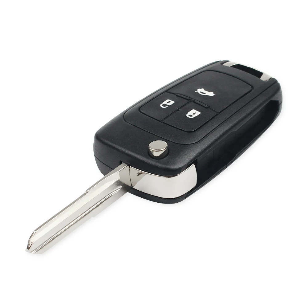 Dandkey 10 шт. модифицированный флип-ключ для Chevrolet Cruze Aveo автомобильный пульт дистанционного ключа оболочки 2/3 кнопки для ключа ФОБ чехол HU46/YM-28 лезвие автомобиля-Стайлинг