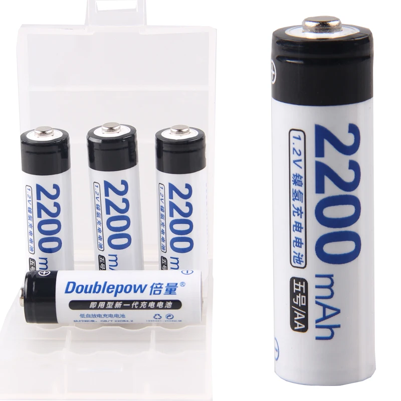 Самая низкая цена 32 шт АА батареи 1 2 v перезаряжаемые 2200 mAh nimh батарея для