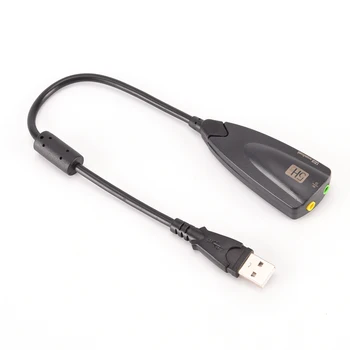 

External USB Sound Card 5H V2 7.1 Audio Adapter USB To 3D CH Virtual Channel Sound Track for Laptop PC