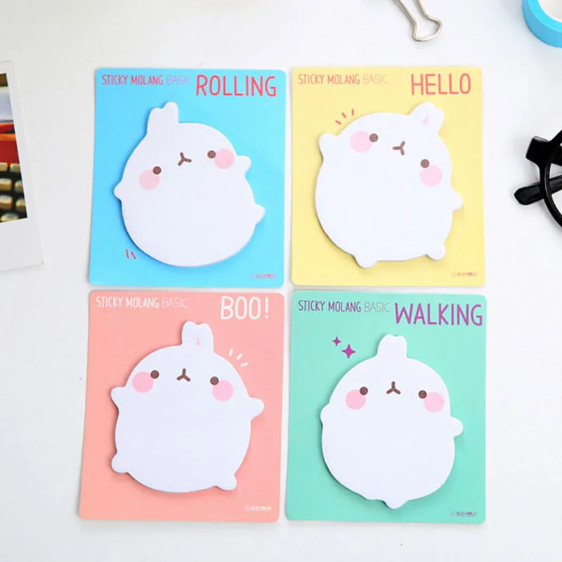 

J29 Cute Kawaii Potato Rabbit Self-Adhesive Memo Pad Sticky Notes Post It Bookmark School Office Supplies