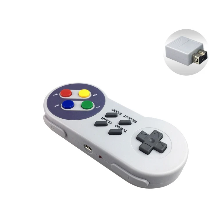 2,4G USB Беспроводной контроллер геймпад для супер-нойд SNES Классические мини Игровые приставки аксессуары