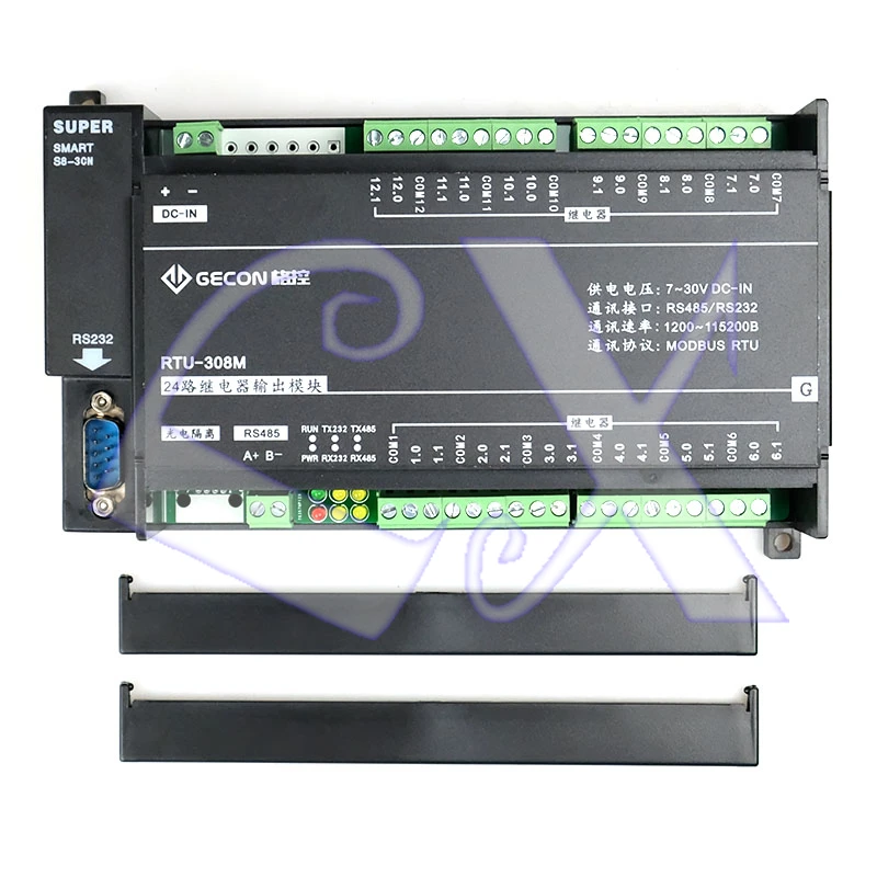 24DO нормально открытый релейный модуль управления RS485 интерфейс Modbus RTU протокол IO модуль 5A250V