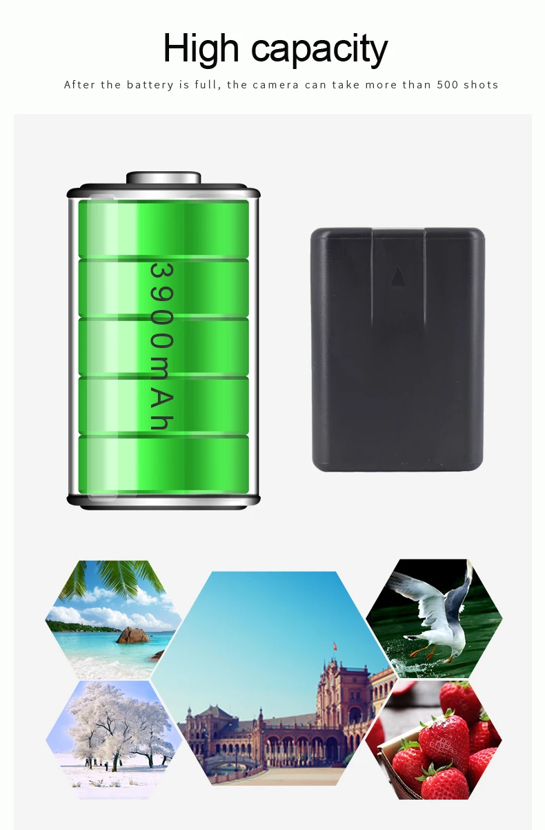 Palo 2pcs 3900mAh VW-VBT380 VBT380 Bateria para