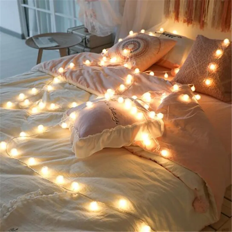 

Sale Fairy Holiday Light String AA Battery Powered IP65 1M 2M 6M 10M LED Flexible Strip Light Bedroom Decoration Warm White Lamp
