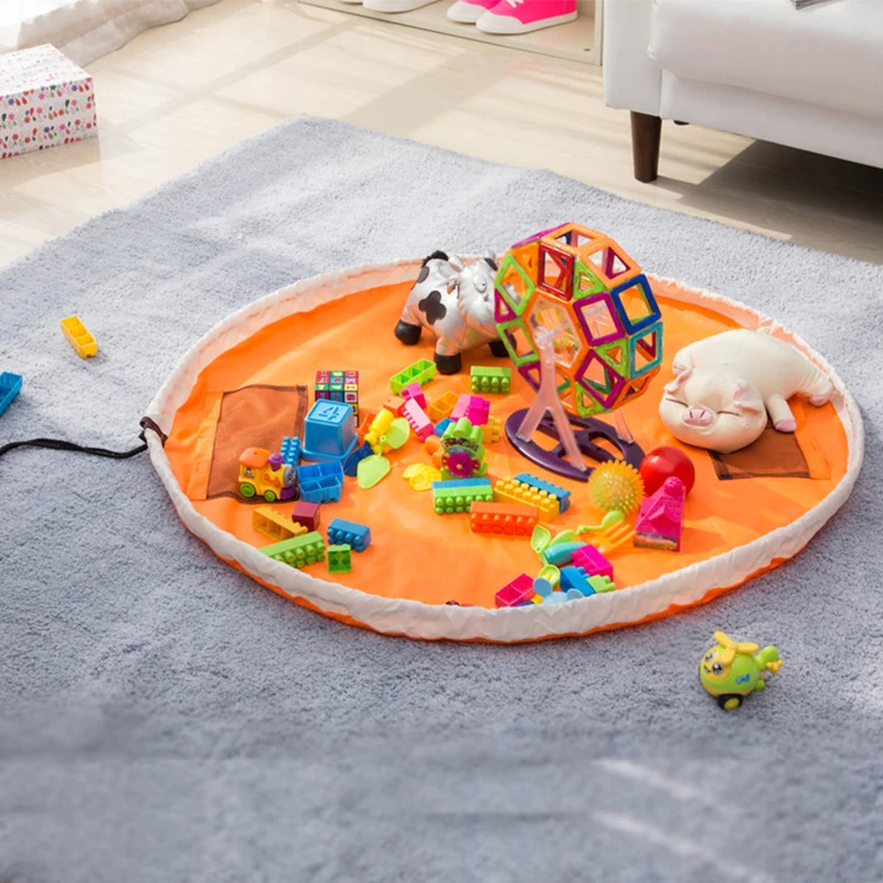 Plus Size Kids Toys Storage Bags Round Easy Folding Home