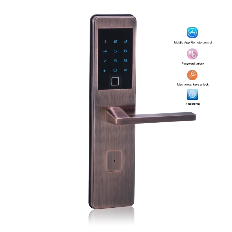 

Smart Door Lock with Bluetooth,Fingerprint Locker Lock,Biometric Ditigal Lock Security for Home Apartment Gate Lock