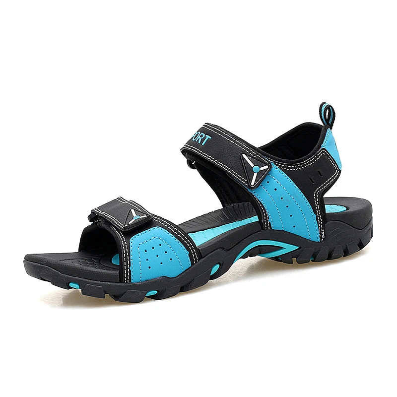 Summer Water Sandals For Men Outdoor Walking Shoes Anti-Slip Sport Water Sandals Colorful Swimming Pool Beach Sandals - Цвет: Черный