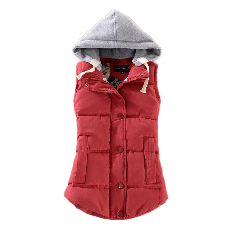 Women Winter Vests 2017 New Lightweight Slim Short Vest Cotton Padded