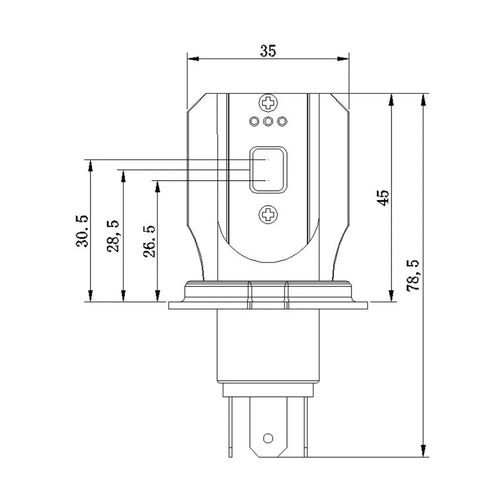 H4 светодиодный головной светильник для мотоцикла DC 6V~ 80V 9W 1000LM COB светильник HS1 лампа 6500K 9003 Головной фонарь для скутера мотоцикла M2