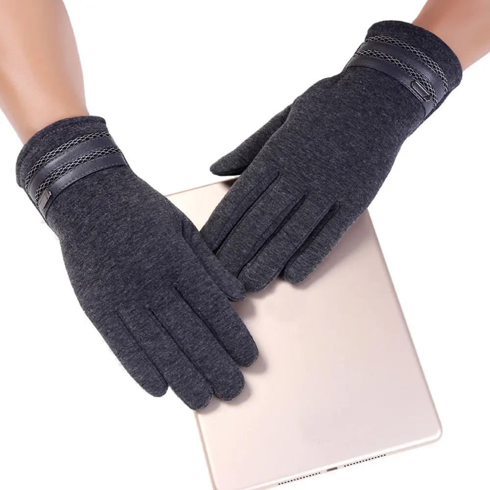 1 пара модные сенсорный экран зимние теплые перчатки Micro бархат Прихватки для мангала ветрозащитный в холодную погоду легкий для мужчин