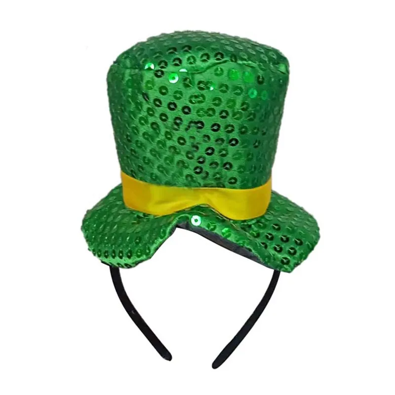 Зеленые вечерние головные уборы Saint Patrick CostumeCap повязка на голову ирландские шляпы