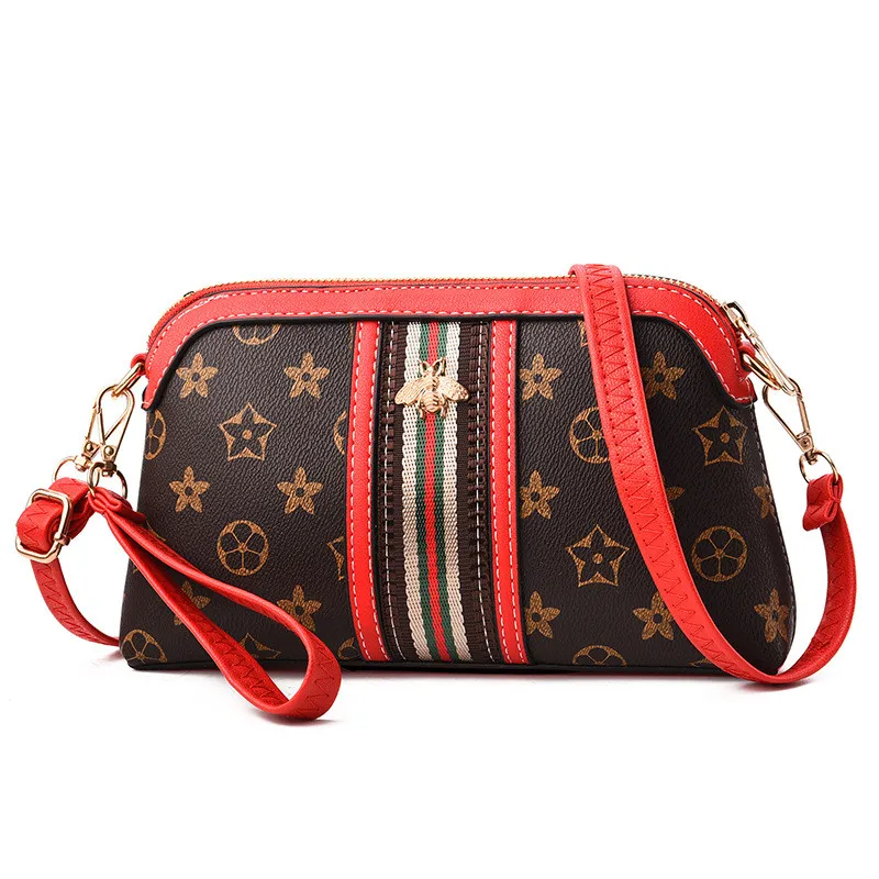 

PU High Quality Fabric Letter Printing Fashion Wild Messenger Shell Bag Retro Trend Shoulder Bag 2019 Summer New Women Bag