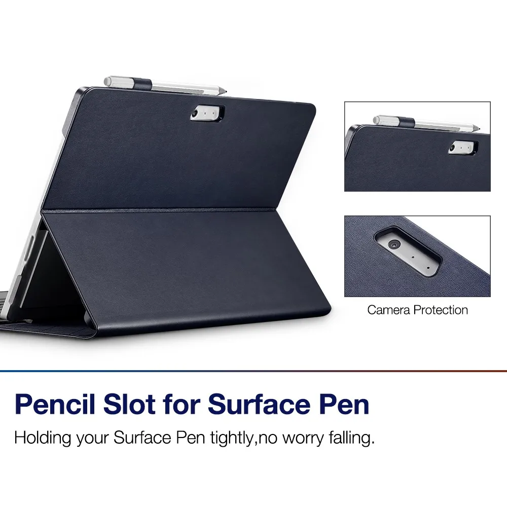 Чехол для ноутбука Surface Pro 4 складной чехол книжка из искусственной кожи в деловом