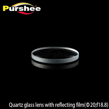 

Quartz glass lens with reflecting film/D22