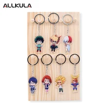 7pcsset Cute My Hero Academia Action Figure Keychain Anime Peripherals Cartoon Key Chains