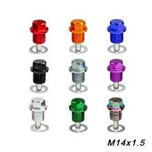 CNSPEED M14*P1.5MM Engine Dress Up Magnetic Oil Drain Plug Package /Oil Sump drain plug For Most Honda Acura/Mitsubishi/Ford