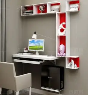 Best Price Small family model bedroom corner computer desk. A combination corner contracted hanging desk. Shelf hanging wall office desk Best Price Small family model bedroom corner computer desk. A combination corner contracted hanging desk. Shelf hanging wall office desk