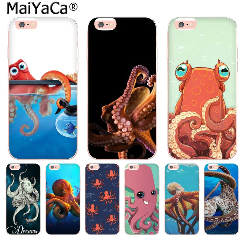

MaiYaCa Animal octopus Fashion Fun Dynamic phone case for iphone 11 pro 8 7 66S Plus X 10 5S SE XR XS XS MAX