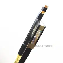 Качественный лук из углеродного волокна для скрипки, черный бант для волос, 4/4 размер для скрипки