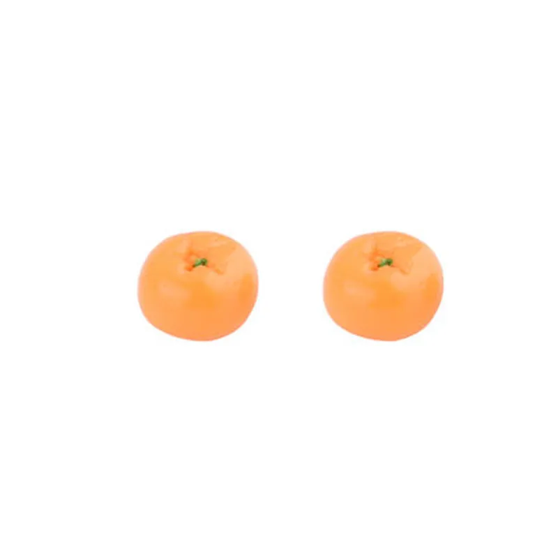 Забавные милые мини имитация пилинга маленькие оранжевые Асимметричные полимерные серьги Женская мода Личность креативные ювелирные изделия подарки
