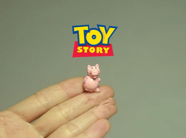 

60pcs/lot 2cm original Toy Story 3 Hamm the Piggy collection figure toys Hamm the Piggy pig subminiature toys