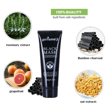 

Blackhead Removal Bamboo charcoal Black Mask Deep Cleansing Peel Off Mask Pores Shrinking Acne Treatment Oil-control