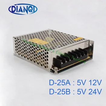 

DIANQI dual output Switching power supply 25w 5v 2A 12v 1A power suply D-25A ac dc converter D-25B