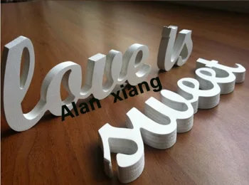 

free shipping Wedding decoration "LOVE IS SWEET" letters wedding sign for sweetheart table wedding sign