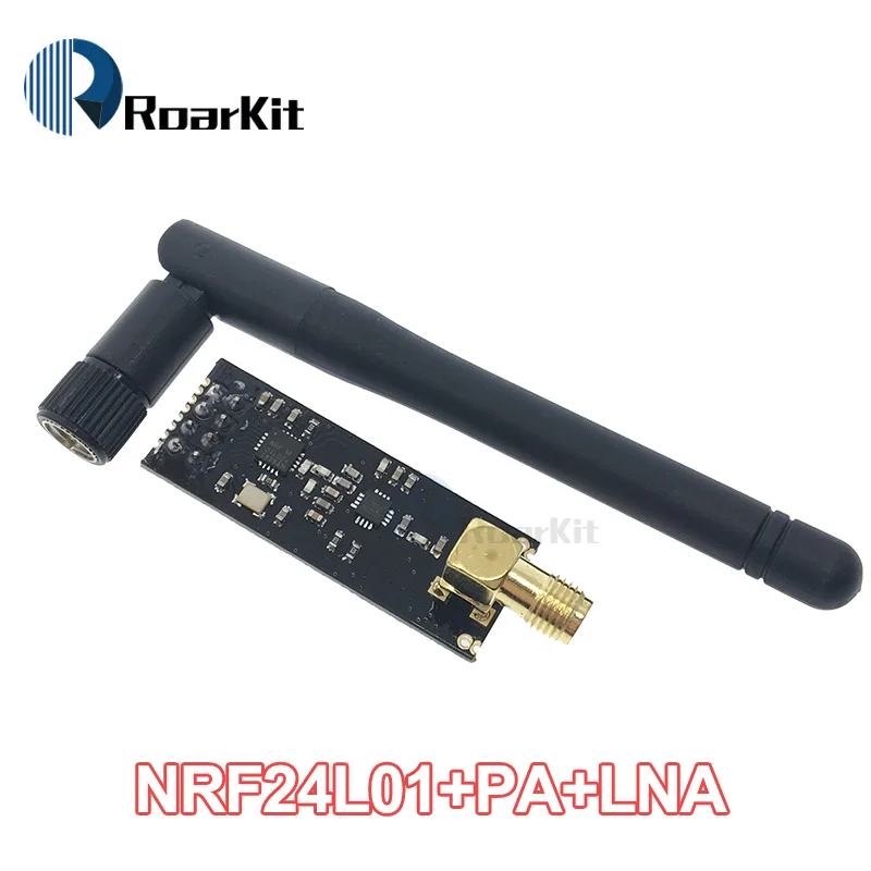 1 комплект NRF24L01+ PA+ LNA(с антенной) плата адаптера 2,4G беспроводные модули передачи данных 1100 метров на большие расстояния