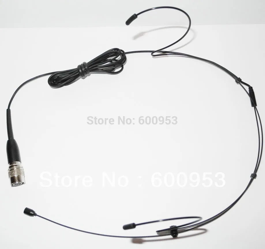 

Black Color Dual Hook Head Headset Microphone For Audio Technica Wireless Mini Hirose 4 pin