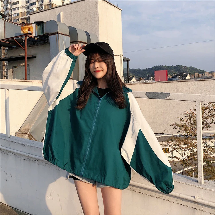 Женские трендовые куртки для отдыха в Корейском стиле, универсальная женская одежда с принтом Харадзюку, простая Высококачественная уличная одежда для студентов, Новинка