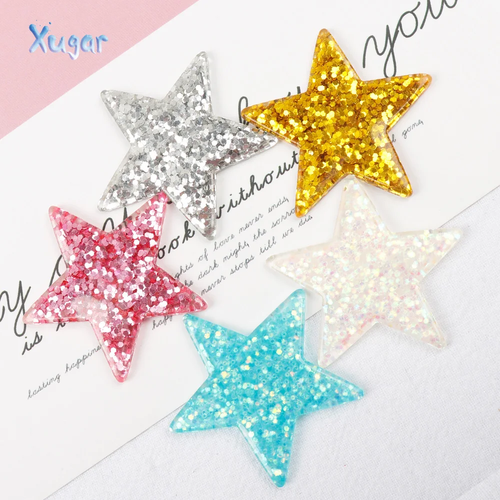 Xugar Resin Glitter Pentagram Stars