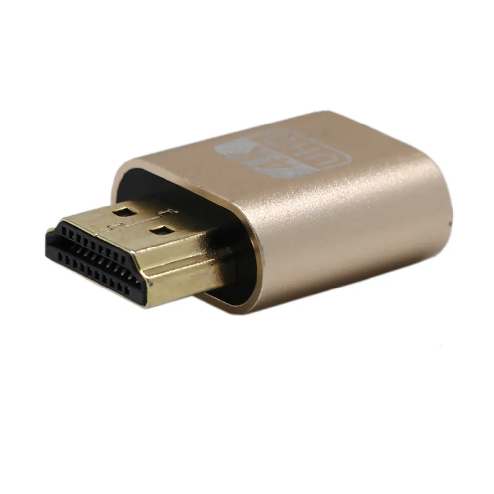 HDMI DDC EDID Teat Plug Безголовый фантомный эмулятор отображения компьютерный монитор подходит для безголовых 1920x1080 QIY24 DT