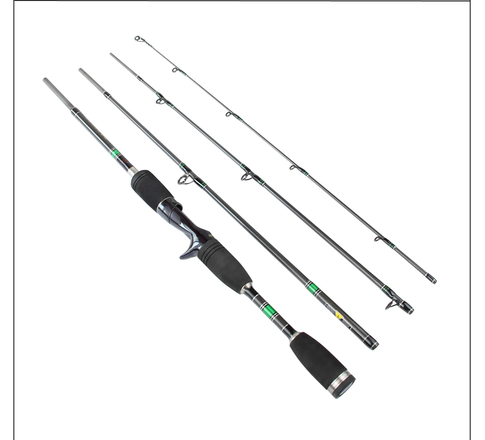 Spinpoler 1.98m Travel Fishing Rod 18-38oz, 4-12lb Medium Action Carbon Lure Fishing Pole Tackle For Fishing  (8)