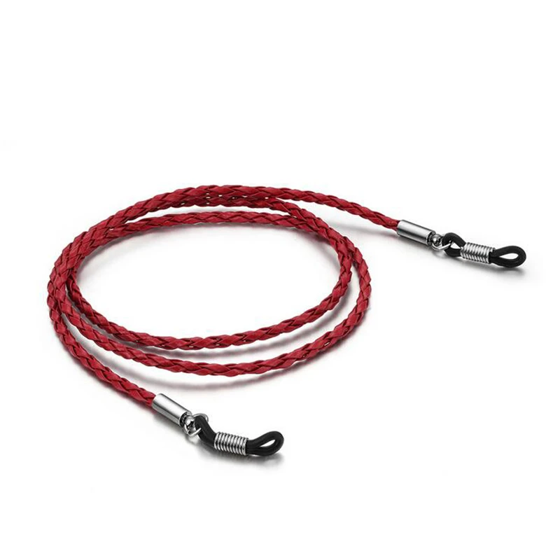 Glasses Chain Artificial Leather Qoven Rope Women and Men Lanyard Strap Necklace Sunglasses Accessories