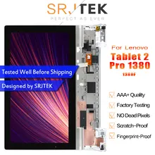 SRJTEK 13,3 «дисплей для lenovo Yoga Tablet 2 Pro 1380 1380F ЖК-дисплей Матрица сенсорный экран дигитайзер сборочные части с рамкой