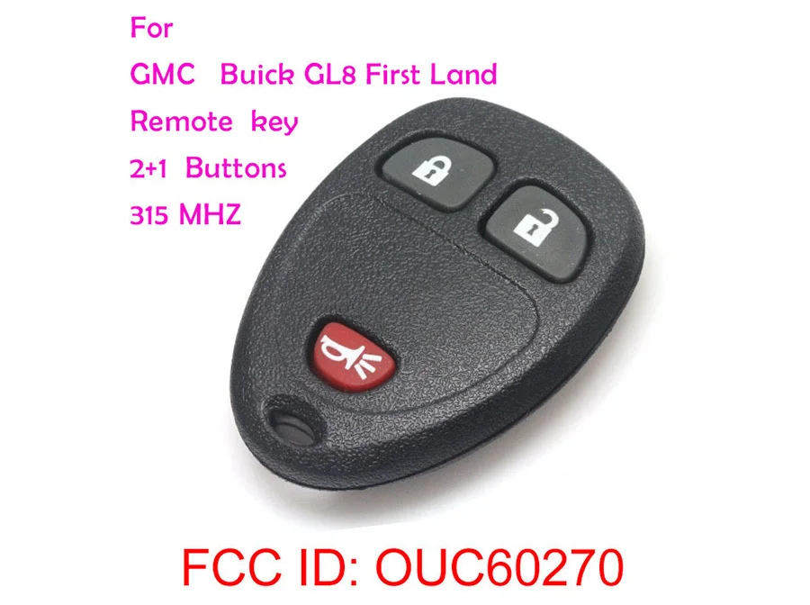 

Replacement car key GL8 First Land alarm auto Remote key 315mhz FCC ID OUC60270,free shipping
