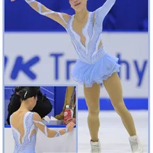 Г. платья для фигурного катания для девочек Модное Новое Брендовое платье Vogue для соревнования в фигурном катании по индивидуальному заказу DR3112