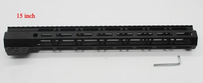 TriRock черный анодированный 7 ''9'' 10 ''11'' 12 ''13,5'' 15 ''17'' дюймовый M-lok зажимной стиль поручень Пикатинни система крепления