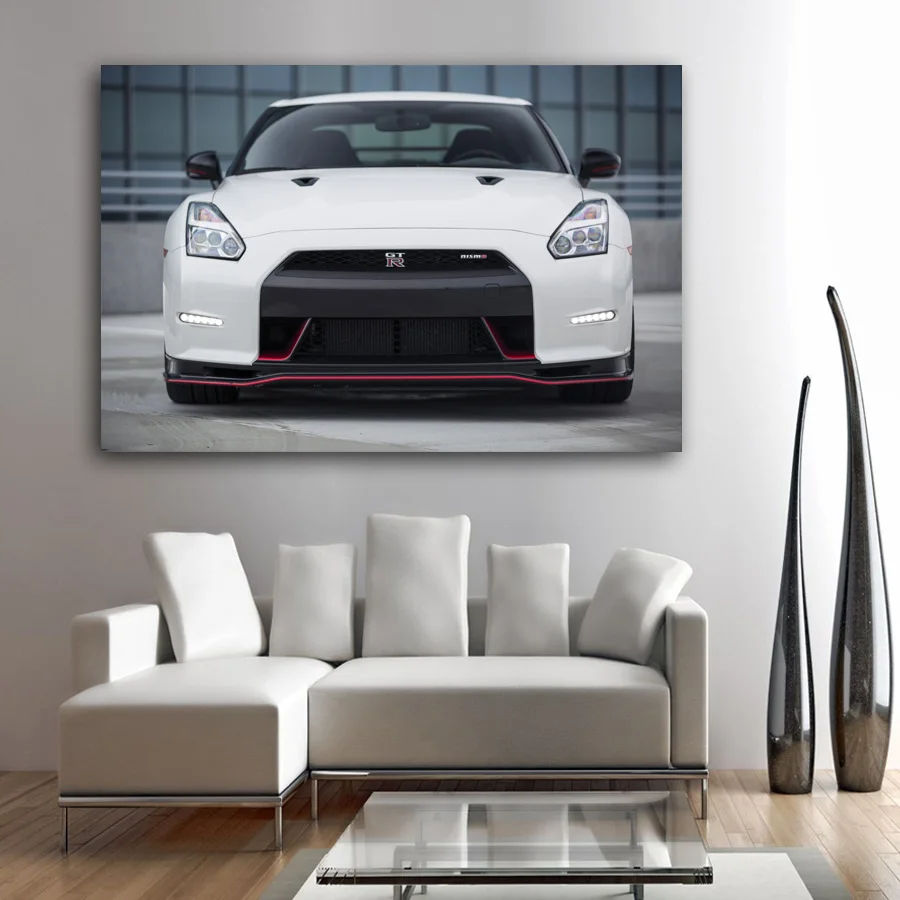 Плакаты GTR R35 для обоев Supercar холст Шелковый художественный принт картина в рамке