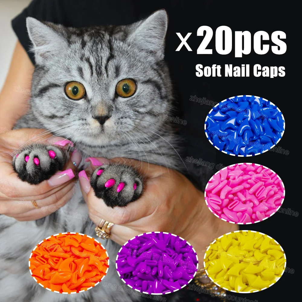 20 Adet Silikon Yumusak Kedi Tirnak Kapaklari Kedi Pence Pence Evcil Hayvan Tirnak Koruyucu Kedi Tirnak Kapak Ucretsiz Tutkal Ve Applictor Soft Cat Nail Caps Cat Nail Capsnail Caps Aliexpress