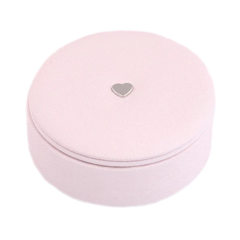 10*10*4 см розовые кожаные сковородки упаковочная коробка тонкая Ювелирная сумка для показа браслет ожерелье Подарочная упаковка для женщин