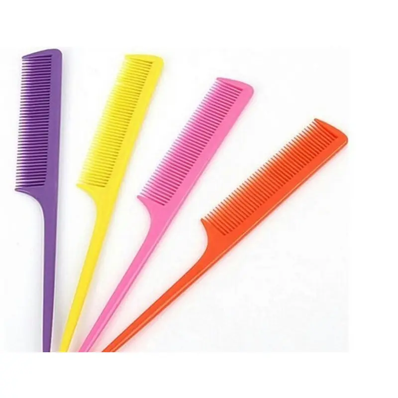 Colorful 10 Pcs/lot Hair Pointed Tail Comb Nicety Type