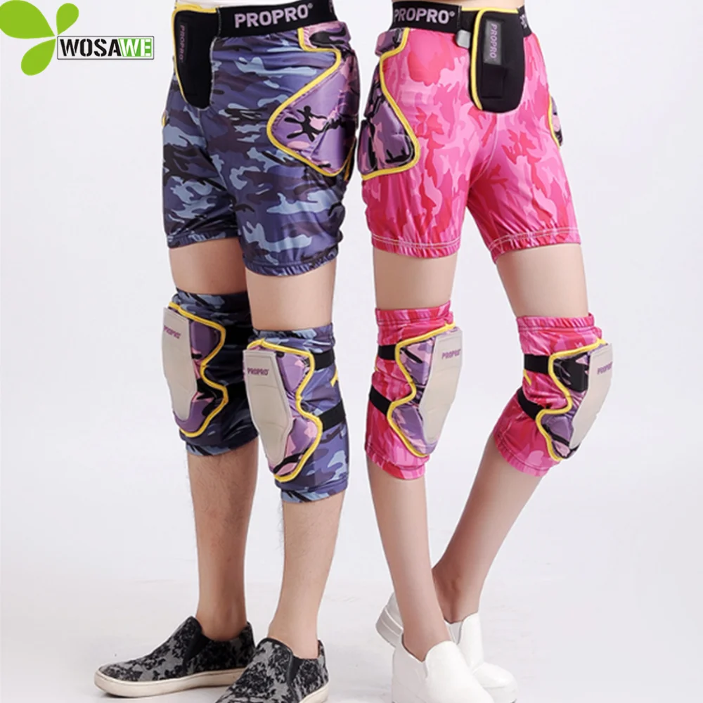 

PROPRO Armor Snowboard Shorts Protective Gear Set Knee Pads Hip Butt Support Brace Skiing Hockey Guard Skateboarding Ski Shorts