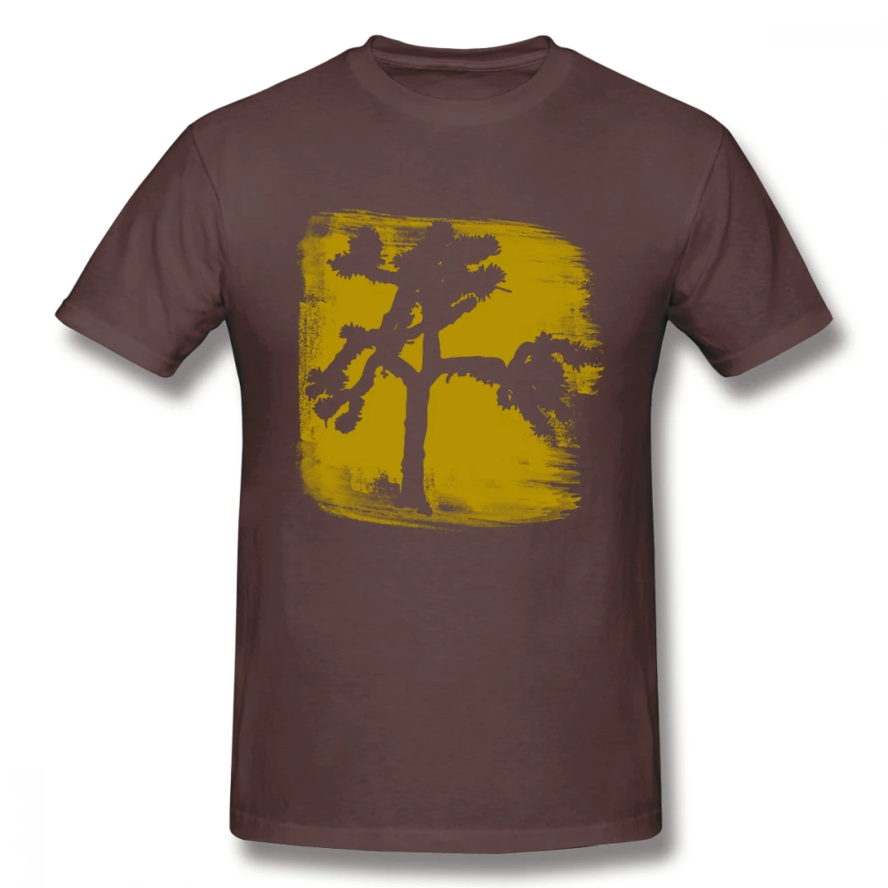 Музыка U2 футболка для Для мужчин плюс Размеры 4XL группы Camiseta - Цвет: Коричневый